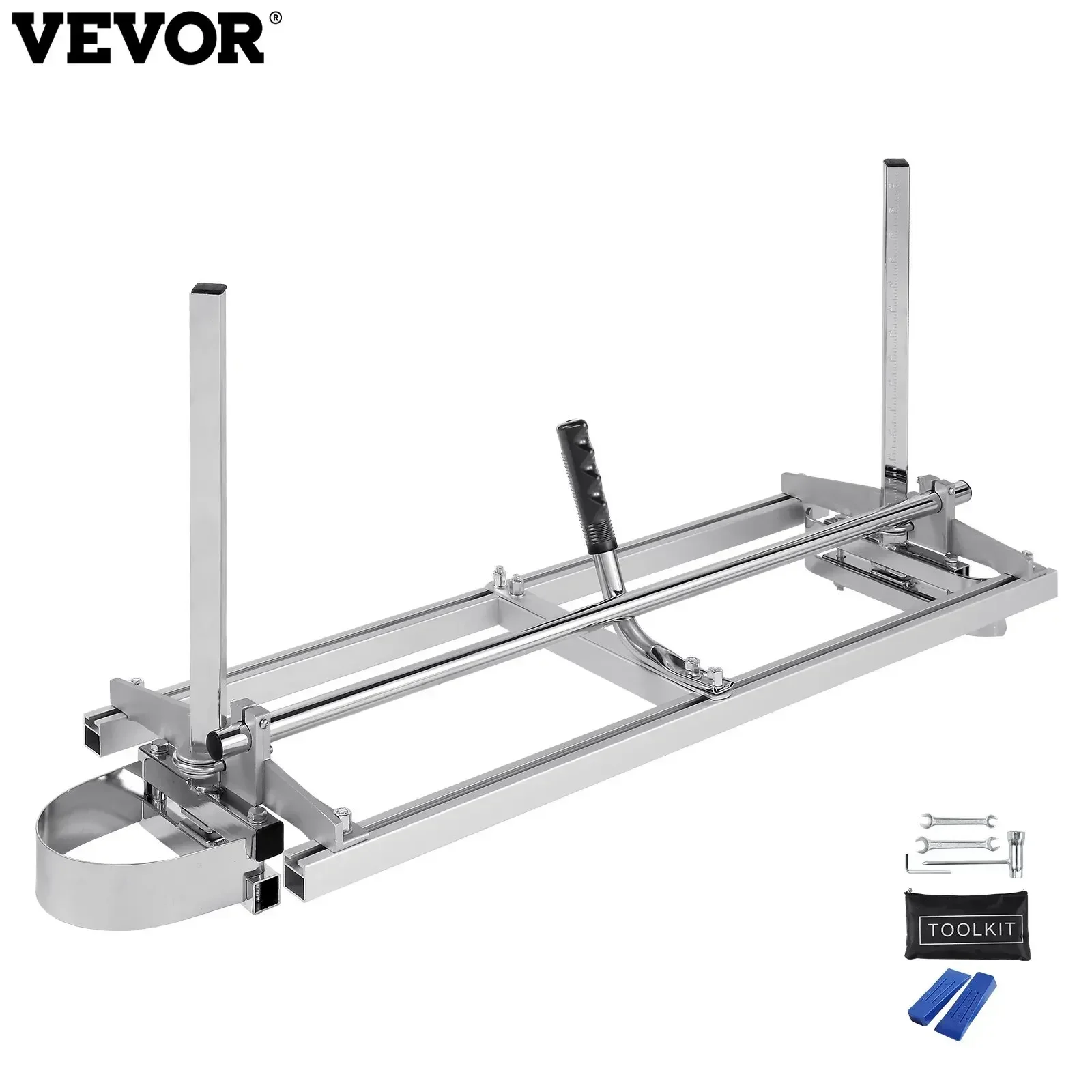 VEVOR Frame Support for Horizontal Shear Saw Length Adjustable 355-914mm Support for Wood Work w Outdoor Galvanized