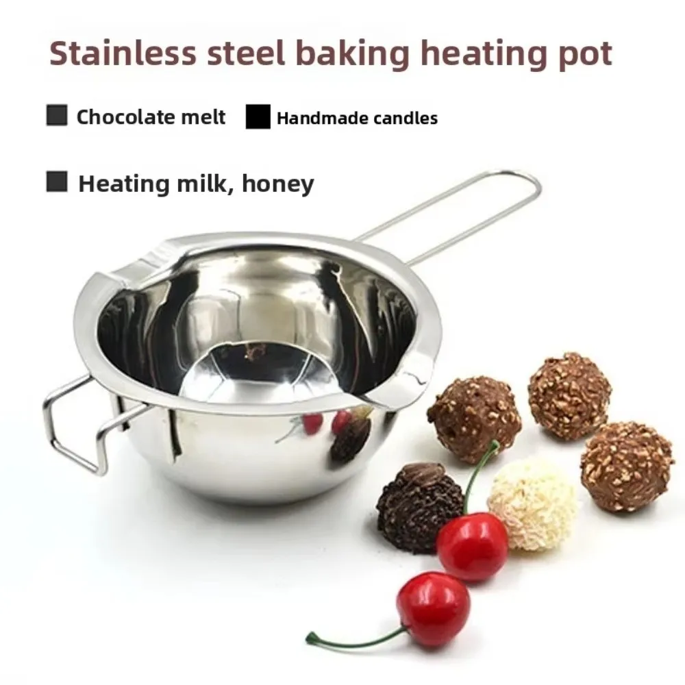 

400/600ml Candle Wax Melting Boiler Pot Melting Chocolate Stainless Steel Candle Making Supplies Heat Resistant Handle