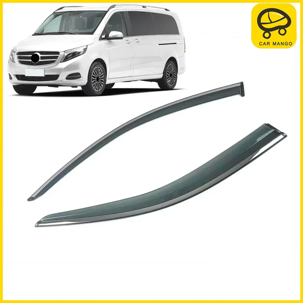 

Chrome Strips Rain Guards for Mercedes-Benz V-Class 2014-2019 W447 Window Visor Wind Deflectors Door Visor Vent Shades Ventvisor