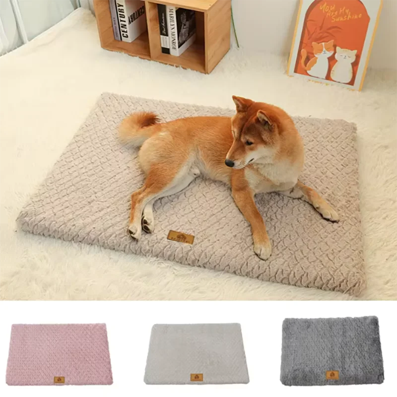 

Pet Bed With Removable Washable Faux Fur Cover Orthopedic Waterproof Dog Bed For Crate Anti-Slip Bottom Dog Bed