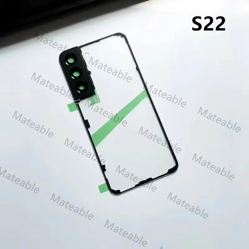 S908 S906 S901 Housing For Samsung Galaxy S22 Ultra S 22 Plus Transparent Battery Back Cover Repair Door Rear Case + Camera Lens