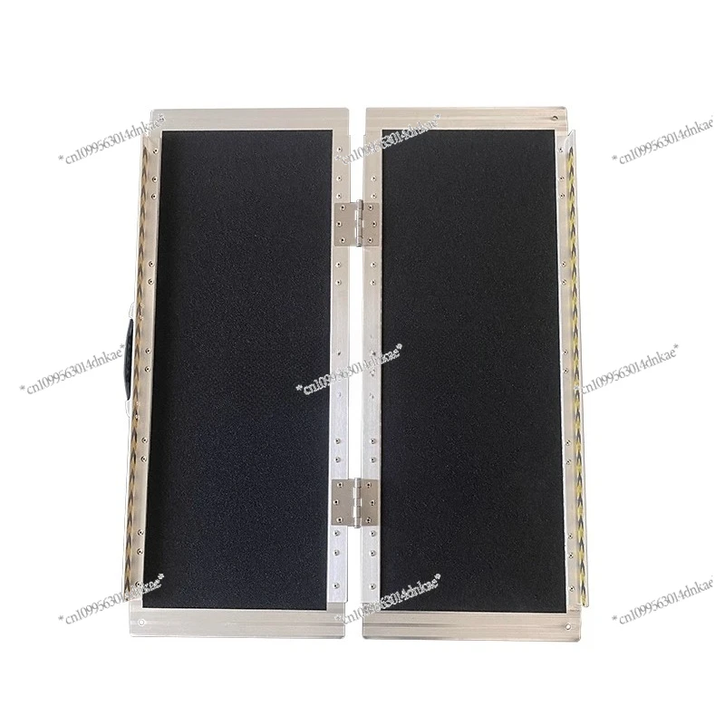 Accessible Aluminum Alloy Ramp Portable Non-slip Folding Mobile Staircase Ramp Wheelchair Ramp