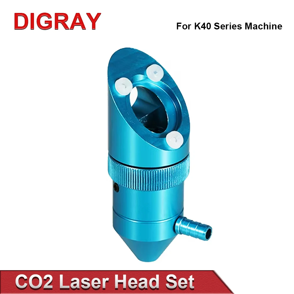 DIGRAY CO2 Laser Head for K40 Series Laser Engraving Cutting Machine Lens Dia：12/16/18mm FL38.1/25.4/ 50.8mm Mirror 20mm