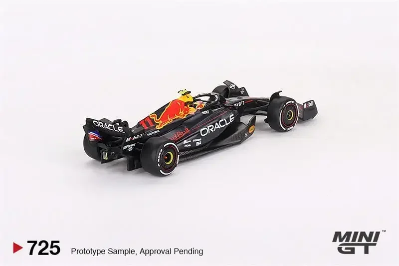 **Przedszamówienie** MINI GT Opakowanie blistrowe 1:64 Oracle RB Racing RB19 # 1 Max / # Odlewany model samochodu Sergio 2023 F1