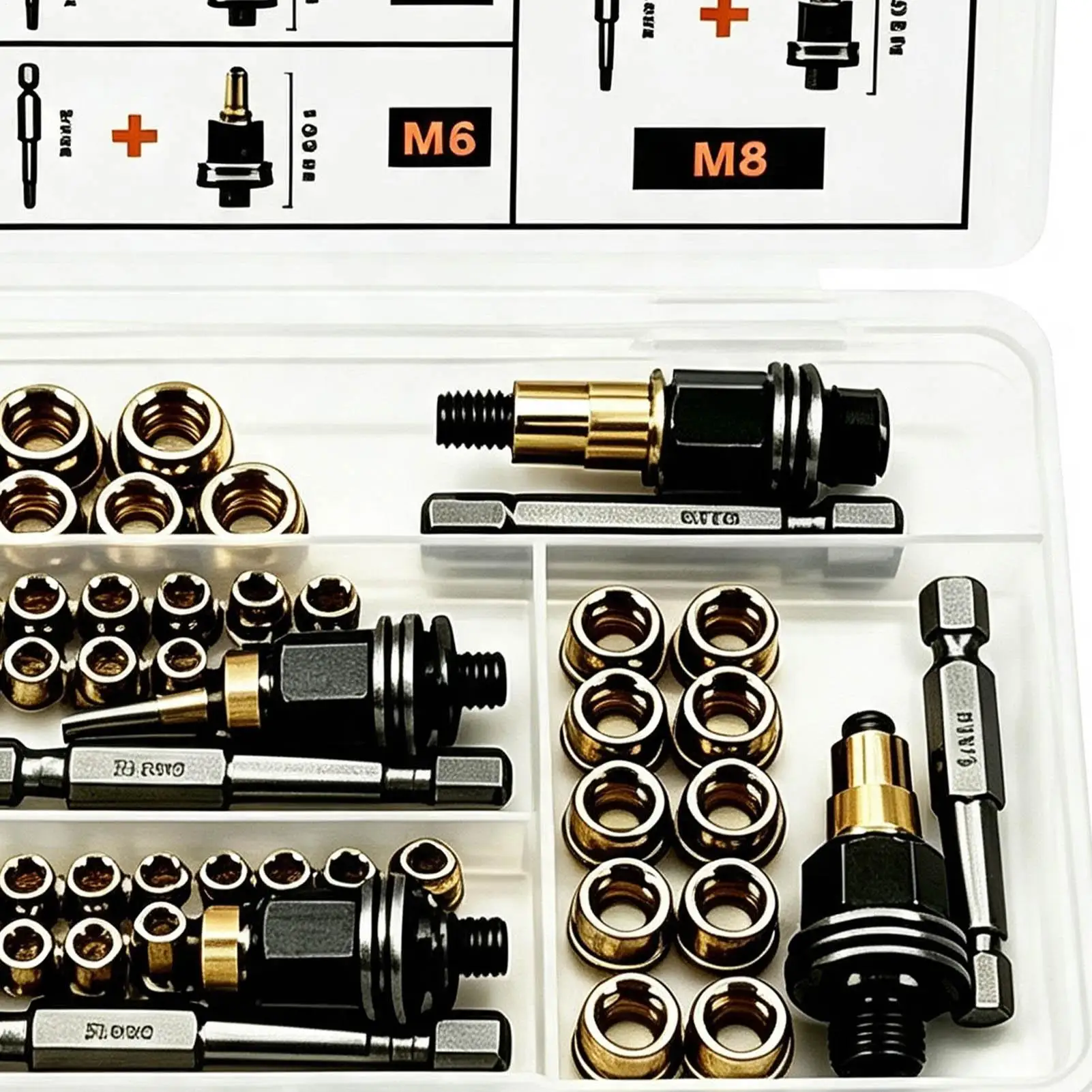 Threaded Rivet Tool Kit Rustproof Automotive Repair Accessory Set Rivet Nut Assortment Kit For Decoration Furniture Industrial