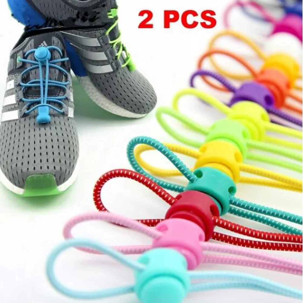 

Stretching Lock Lace 18 Color A Pair Locking Shoe Laces Elastic Sneaker Shoelaces Shoestrings Running/Jogging/Triathlon Shoelace