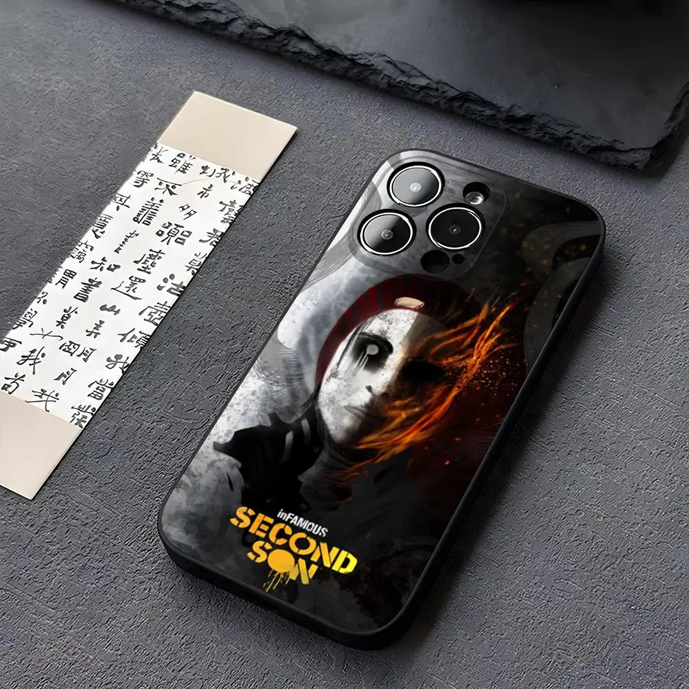 Funda para Teléfono Infamous SecondS Son para iPhone 14 13 11 15 17ProMax 16 12 Pro Xs Max Mini Xr X Plus