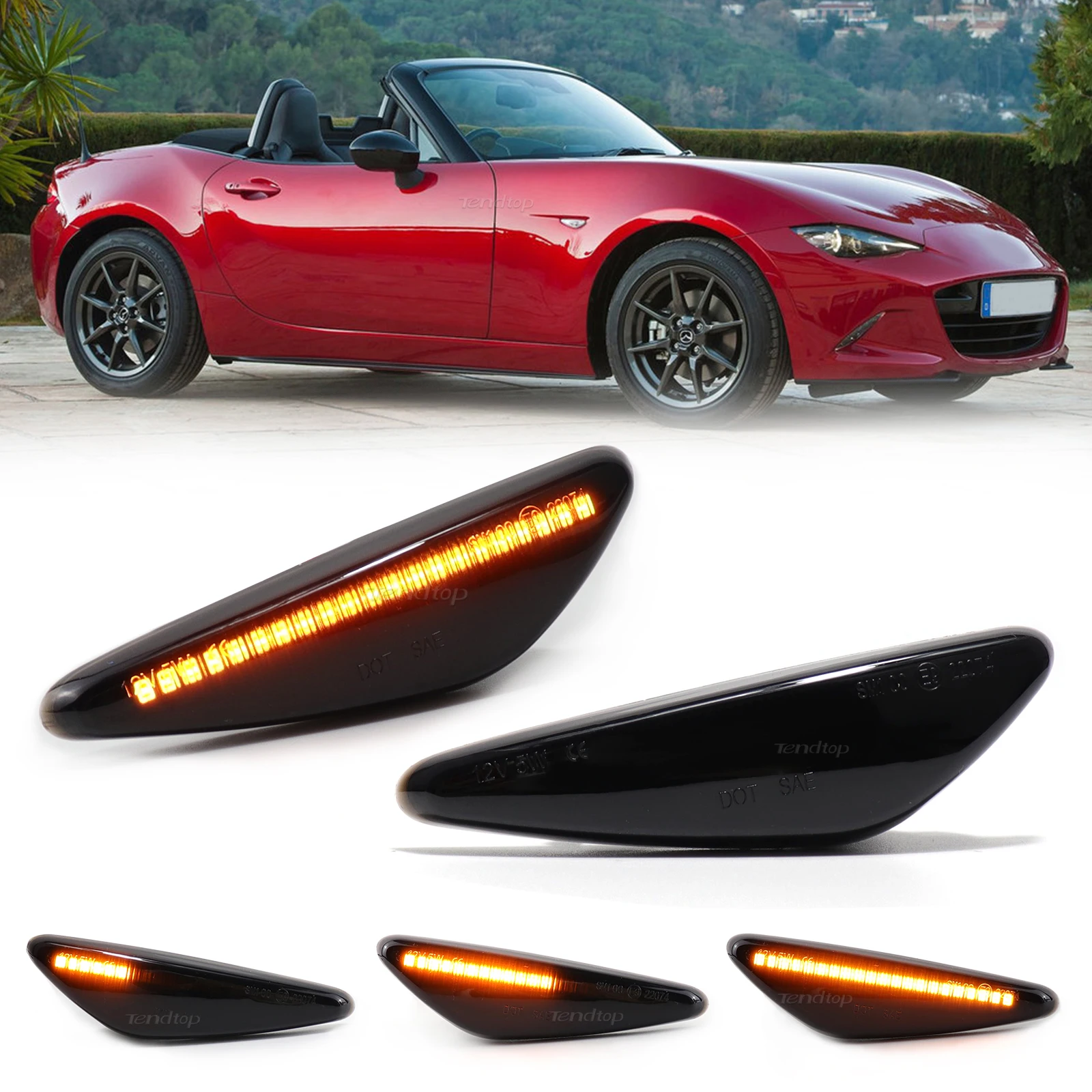 Pour Mazda MX5 RX-8 6 Atenza GH 2008-2012 5 Premacy Spider clignotant dynamique séquentiel clignotan