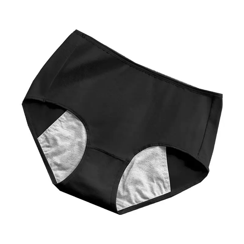 Ladies High Waist 4-Layer Leak Proof Menstrual Briefs Soft Comfortable Daily Period Underwear for Women