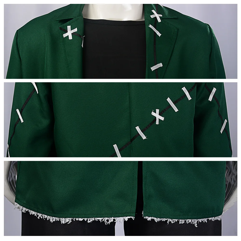 أزياء الهالوين فرانكنشتاين التأثيرية الوحش دكتور فرانك للرجال قناع الزي الجنون عالم بدلة خضراء حفلة فيلم مخيفة