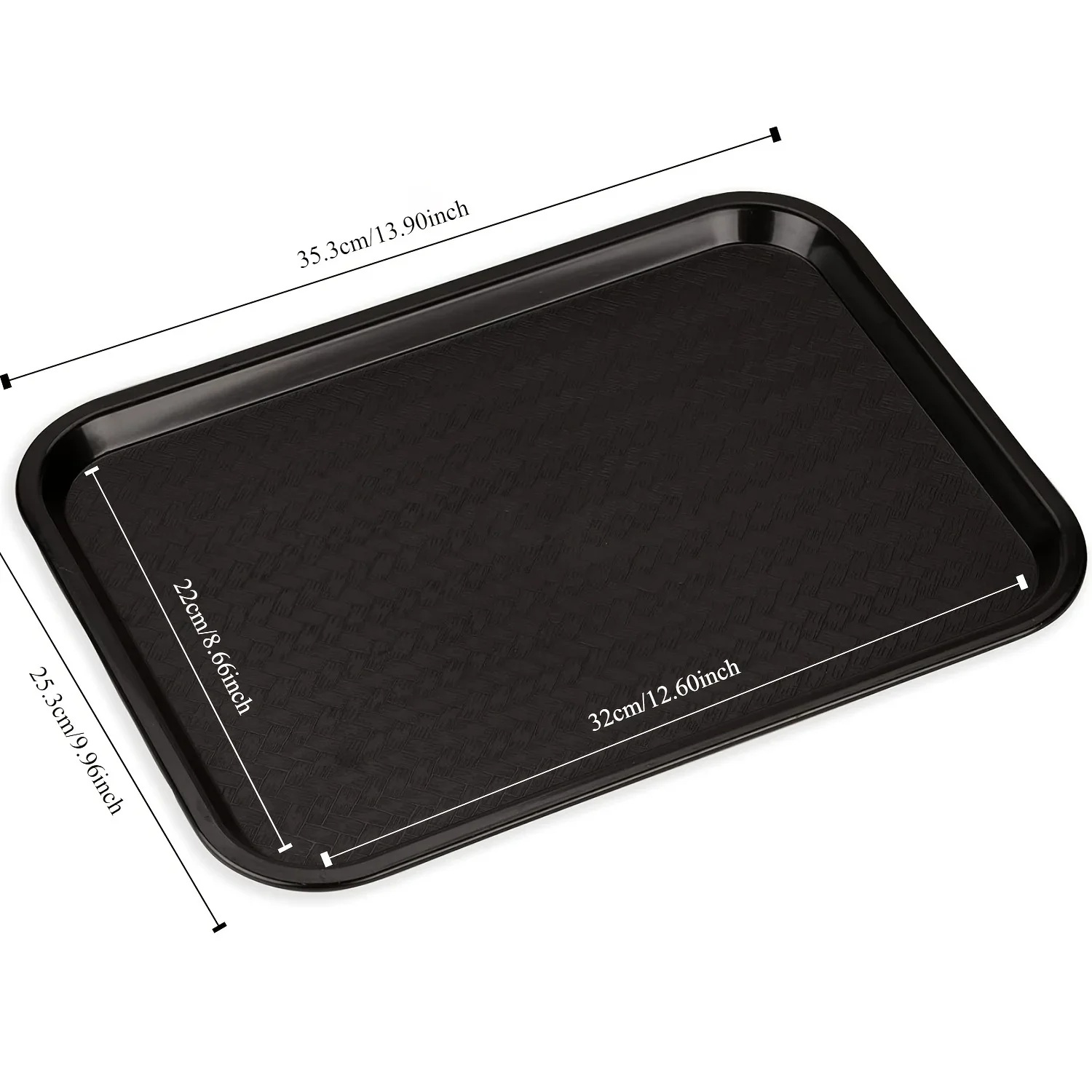 Carlisle FoodService Products Cafe Fast Food Cafeteria Tray with Patterned Surface for Cafeterias,Fast Food,And Dining Room