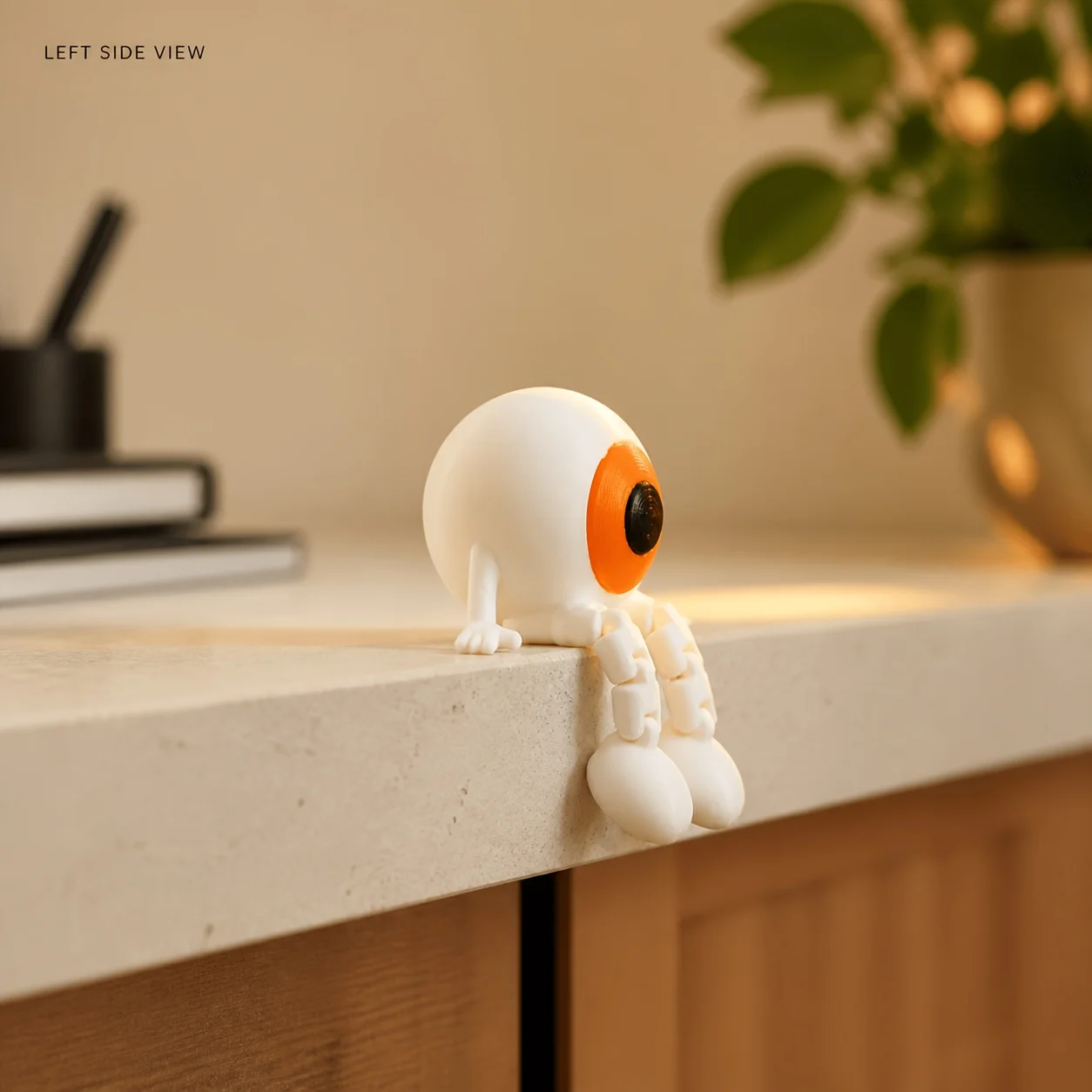 Funny one eyed joint doll figurine, movable four limb eyeball model, holiday party desktop decoration figurine