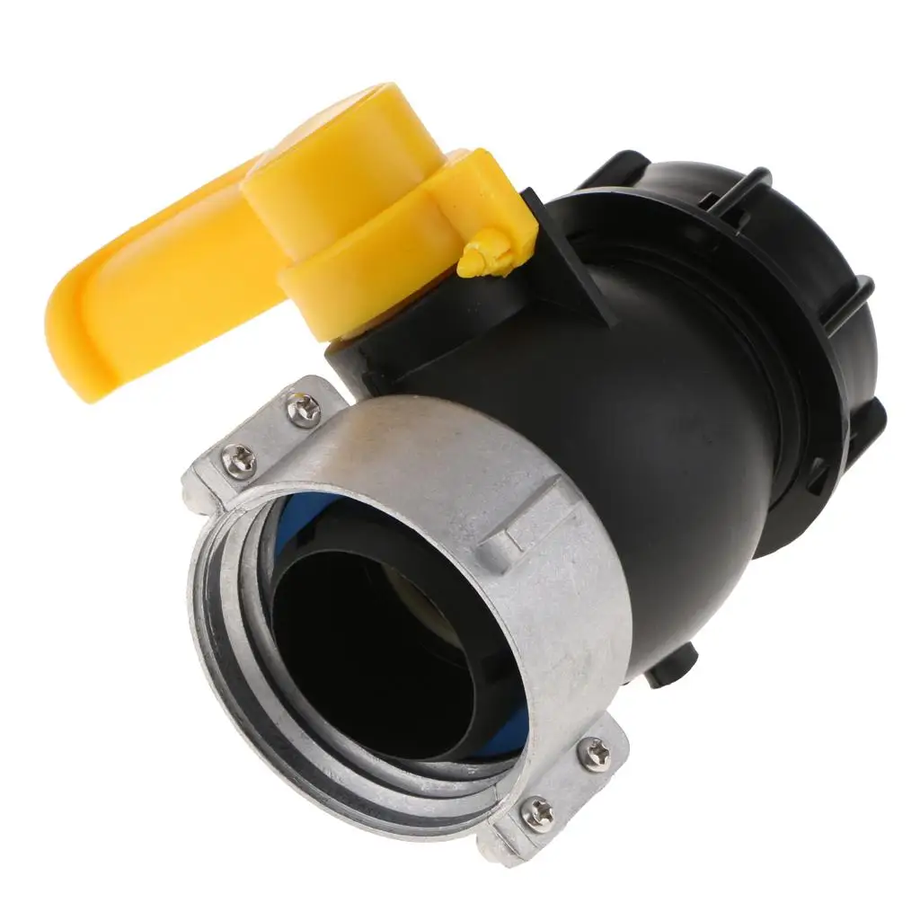 IBC Tote Drain Ball Valve 75mm PE Material Acid Alkali Resistant Connector for Chemical Process and Water Tank