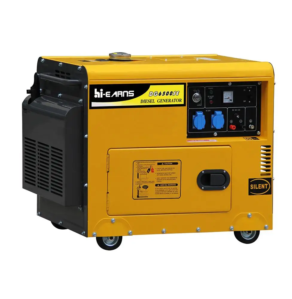 

Electric 5kva silent die·sel generator price DG6500SE