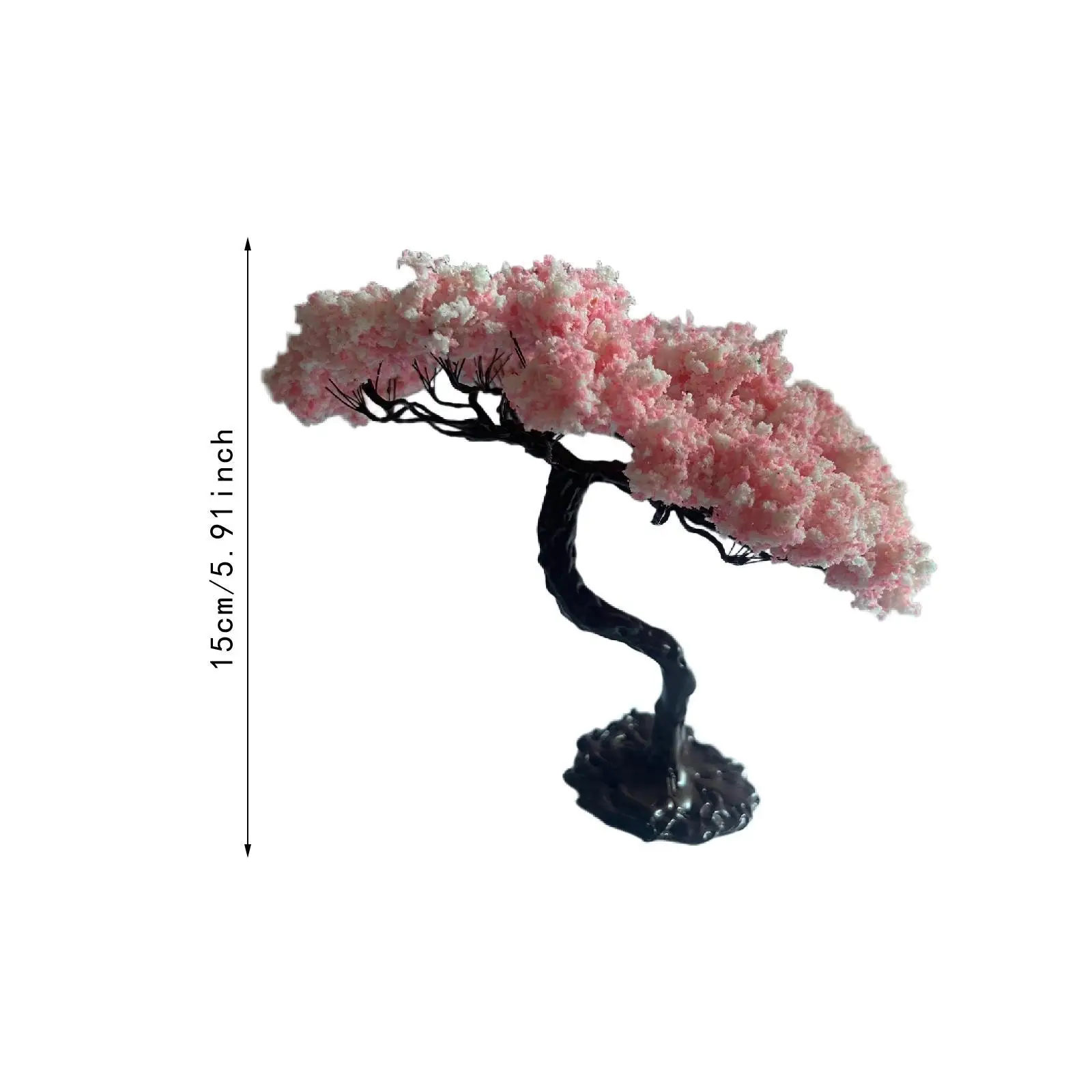 Miniature Tree Model ,Train Scenery Architecture Cake Decorating Cherry Blossom Tree for Scenery Landscape Architecture Decor