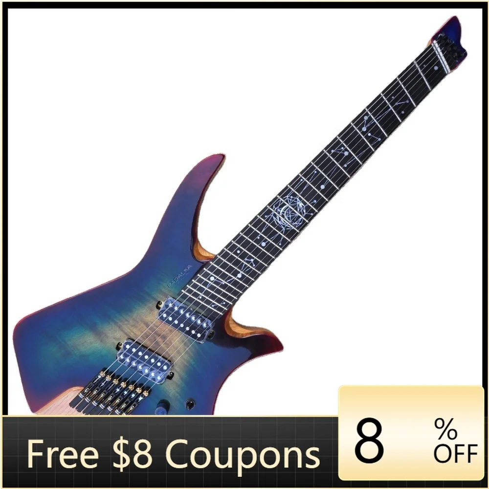 

STLF Flyoung Headless Faned Electric Guitar 7 Strings Guitar Ebony Fretboard Stringed Instruments