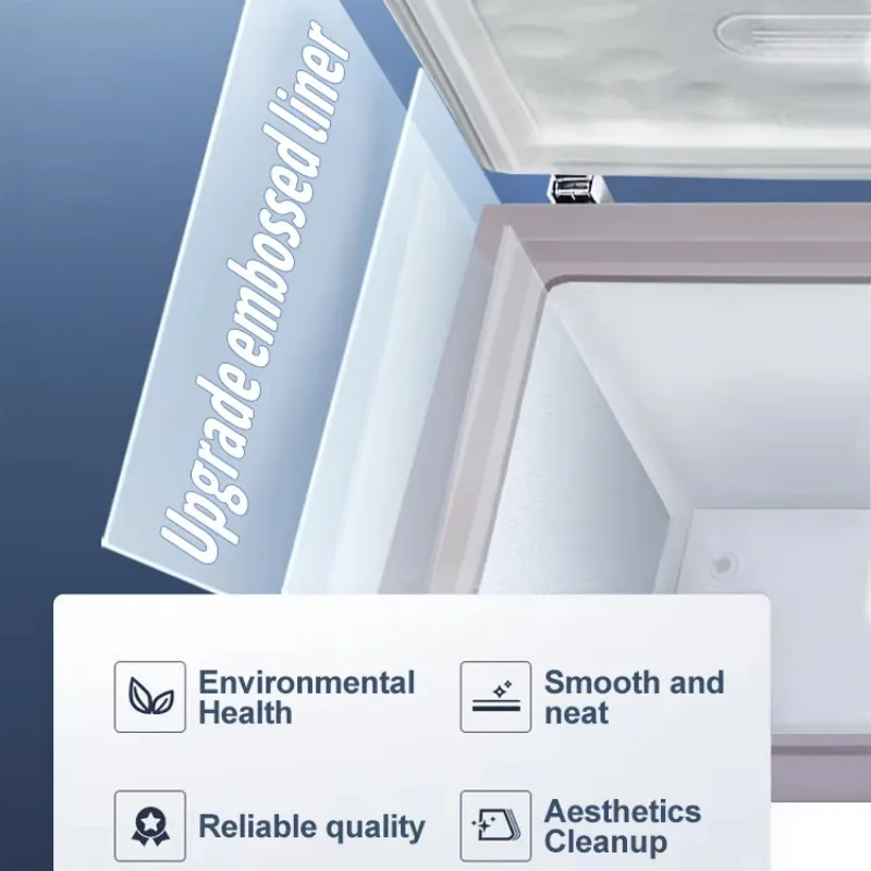 Geladeira e freezer doméstico 400 litros grande freezer profundo