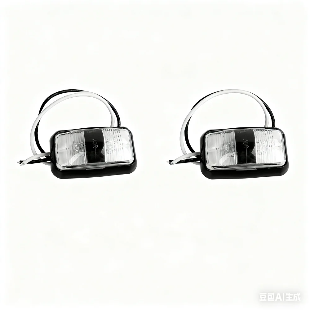 2Pcs Side Marker Signal Light Clearance Lorry Indicator Lamp Universal for Car Truck Trailer Caravan RV Boat 0.5W 10-30V