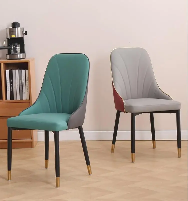 High-End Dining Chairs for Hotels Restaurants Light Luxury Backrest Chairs for Living Room Reception Bedroom Internet Famous