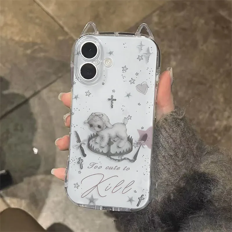Personality Cartoon Lamb Phone Case For iPhone 17 Air 16 15 