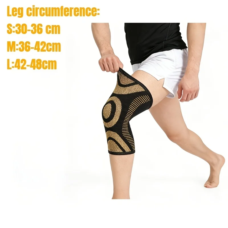Copper Fiber Knee Support, Athletic for Breathability, Provides Maximum Support, Compression, and Breathability for Men, Women,