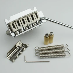 ARM 2 Post Point Electric Guitar Tremolo System Bridge for ST Guitar Chrome Silver String Spacing 10.5mm