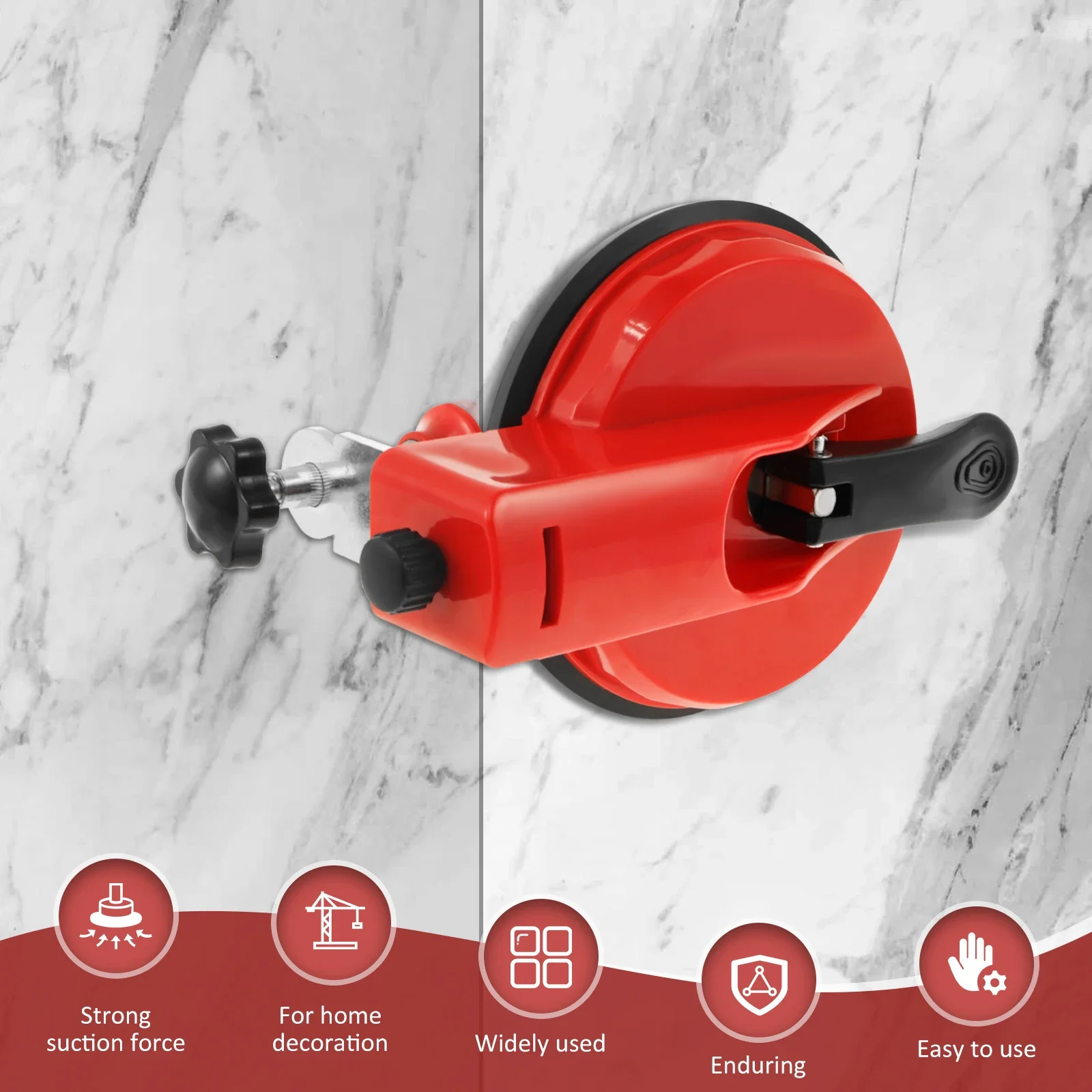 Tile Leveling System Suction Cup Plate Corner Fixed Marble Leveling Splicer Effective Wall Leveler for Wall Tile Installation