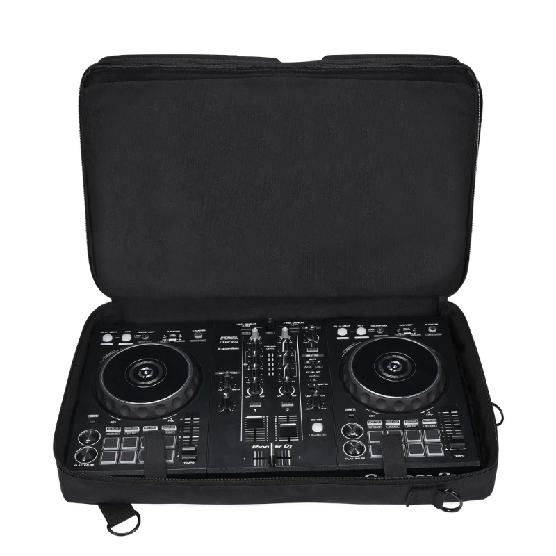 Multifuncional equipamento de dj mochila portátil viagem carry case com forro para DDJ-400 disco player dj controlador saco mochila