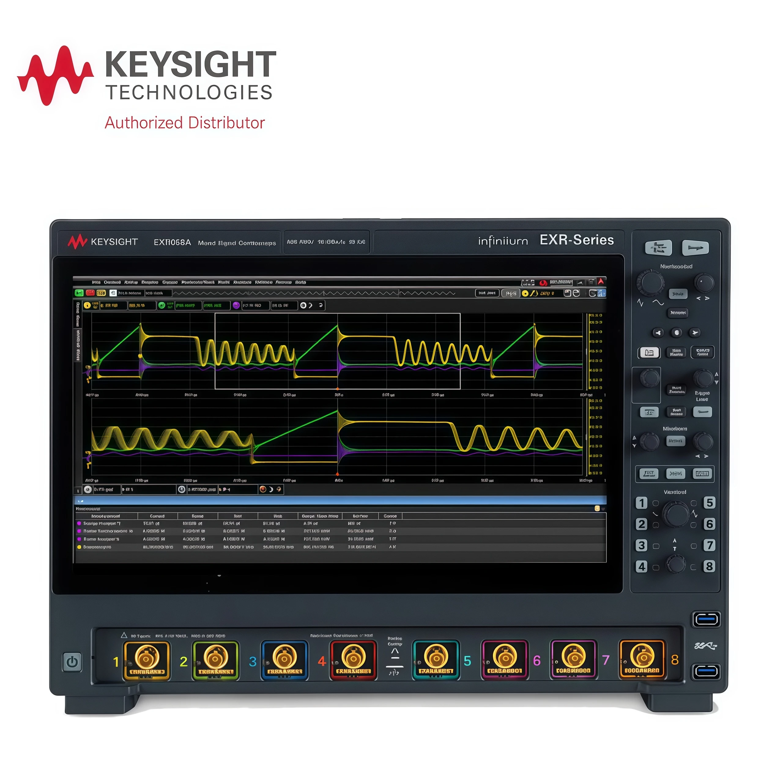 Osciloscopio Keysight de 8 canales para medición electrónica, EXR054A, EXR108A, 258A, 408A, 608A