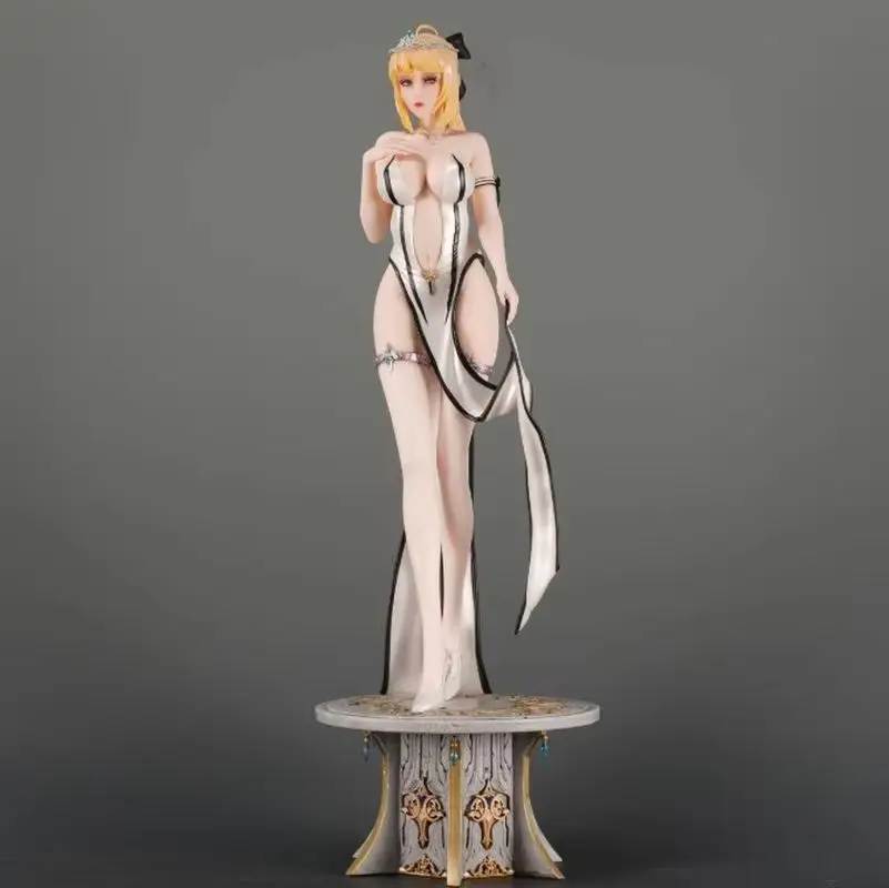 55cm destino grande ordem altria pendragon vestido completo anime menina figura modelo estátua menino coleção decoração de mesa ornamento brinquedos