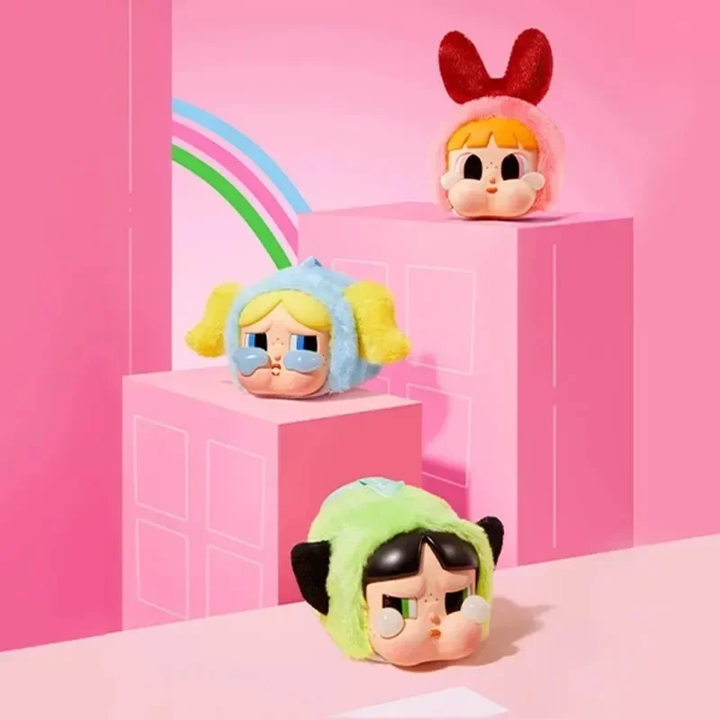 

POP MART CRYBABY x Powerpuff Girls Series Blind Box Guess Bag Original Toys Doll Cute Anime Figure Ornaments Gift