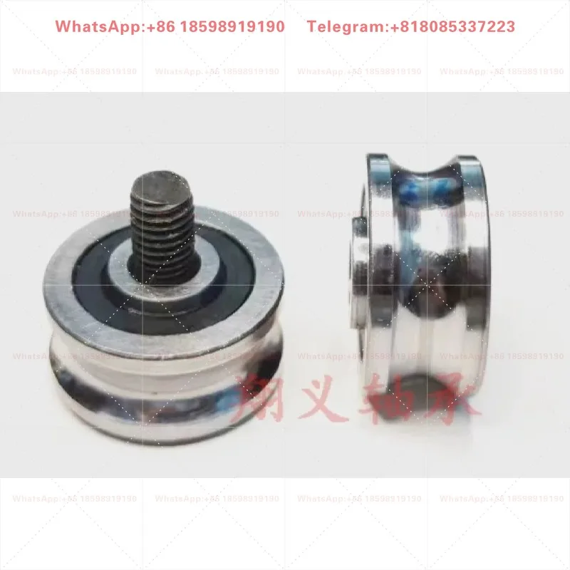 10Pcs SG66RS U Groove Double Row Guide Pulley Textile Embroidery Machine Wheel 6×22×10mm