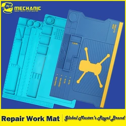 MECHANIC V series Multi-function Storage Repair Working Mat for Phone Maintenance Soft Heat Insulation Motherboard Fixing Pad