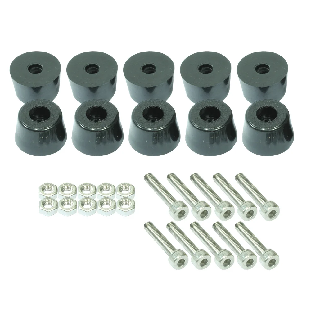 

30 шт. гайки, металлические аксессуары, резиновый бампер с ножками для домашних бамперов, колодки, винт и