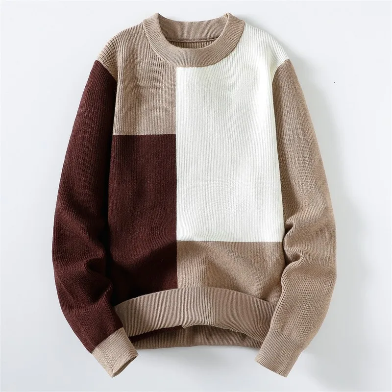 

Fashionable High-quality Knitted Sweater Winter Warmth Pullover Men's High-quality Comfortable Men's Sweater Thick Warm Male