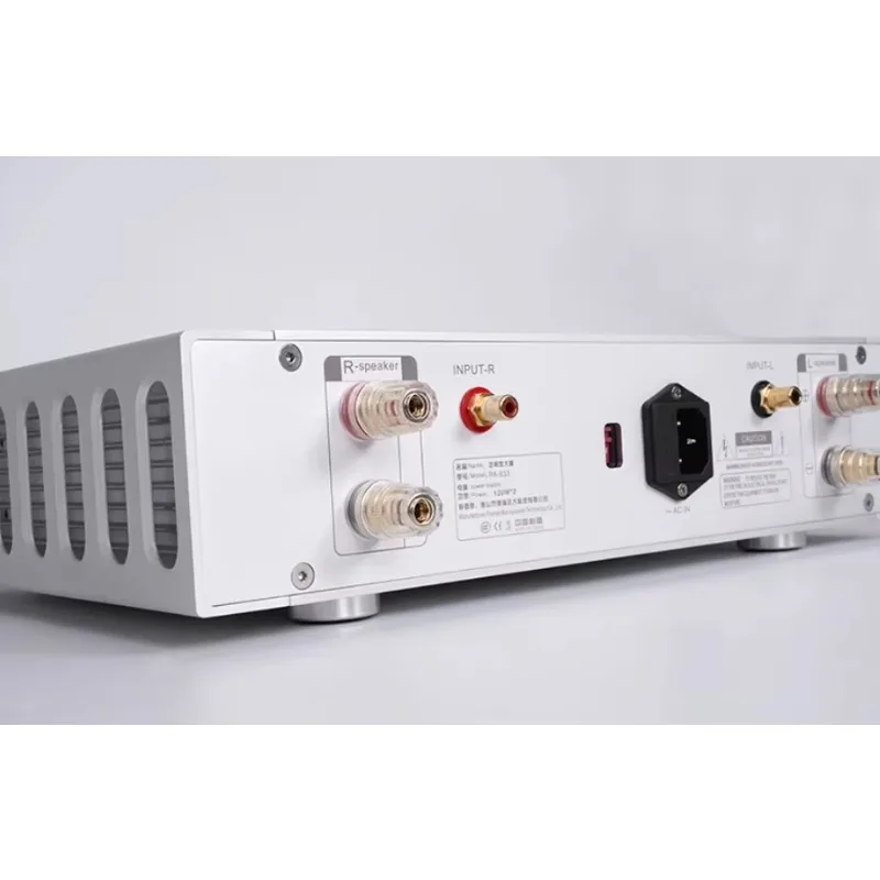 Aluminum Chassis Class AB HIFI Stereo Power Amplifier Home Audiophile Professional Audio Amp