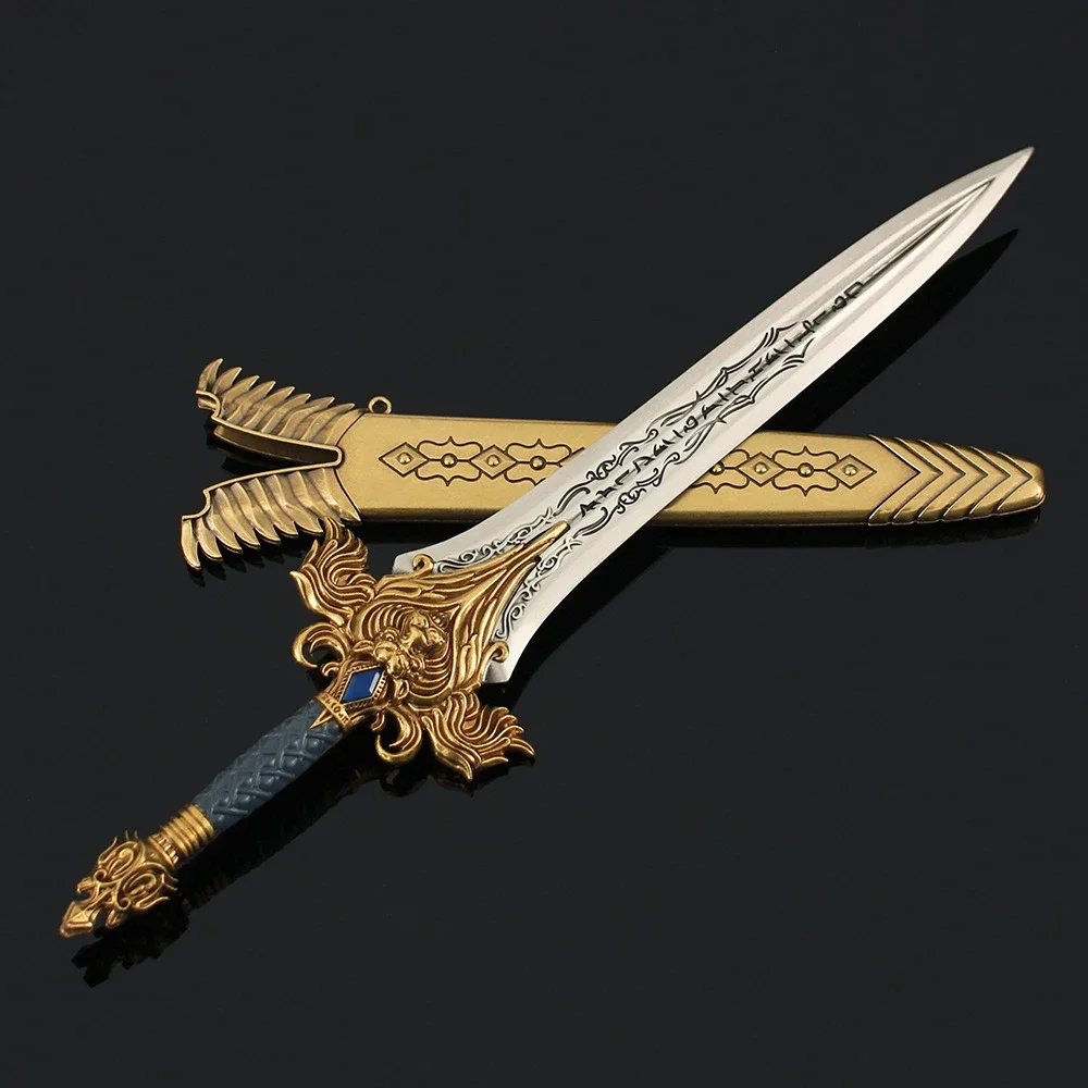 30 cm World of Warcraft Game Wapen Lich King Ryan Samurai Zwaard Metalen Model Randapparatuur Accessoires Ornamenten Ambachten Geschenken Speelgoed