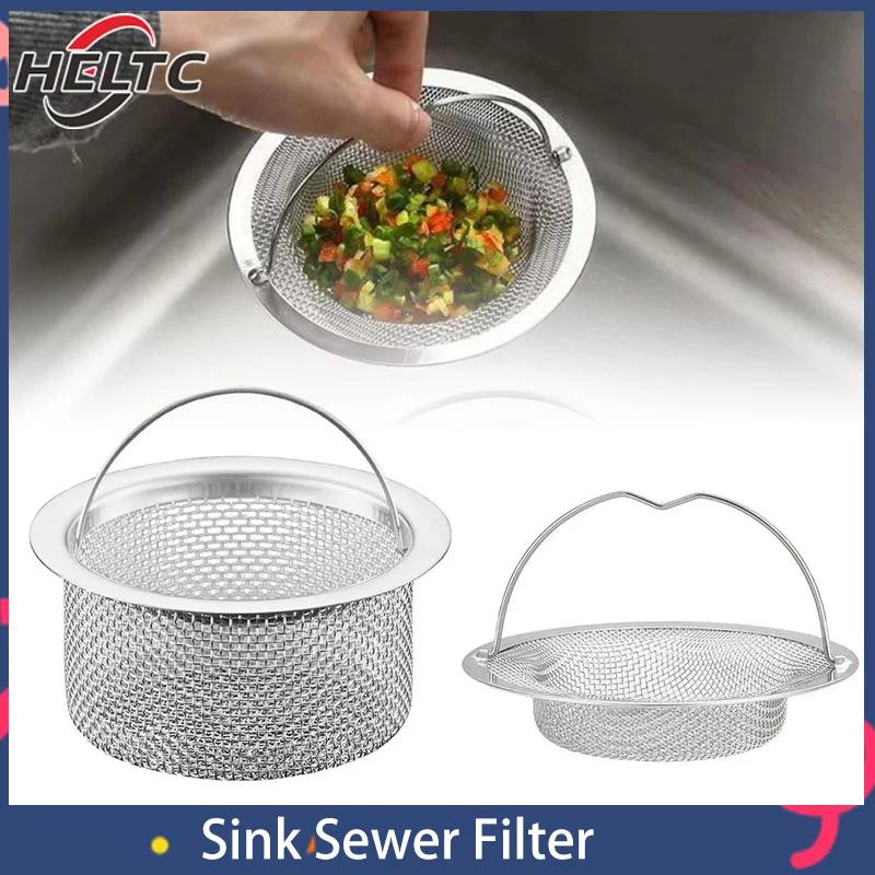 

Kitchen Sink Strainer Thickened Anti Clog Drain Filter Universal Leak Proof Mesh For Sink Basket Debris Catcher