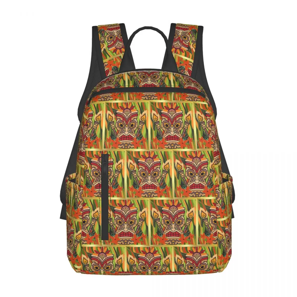 

Ethnic Totems Of Indians Tiki Backpack Daypack Large Capacity Children BookBag School Bag Shoulder Bags for Men Women