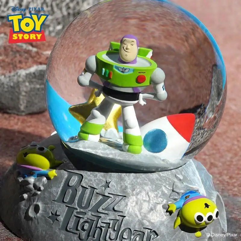 [Funny] 15cm Disney Toy Story Buzz Lightyear crystal ball Action figure toys statue collection model home decoration kids gift