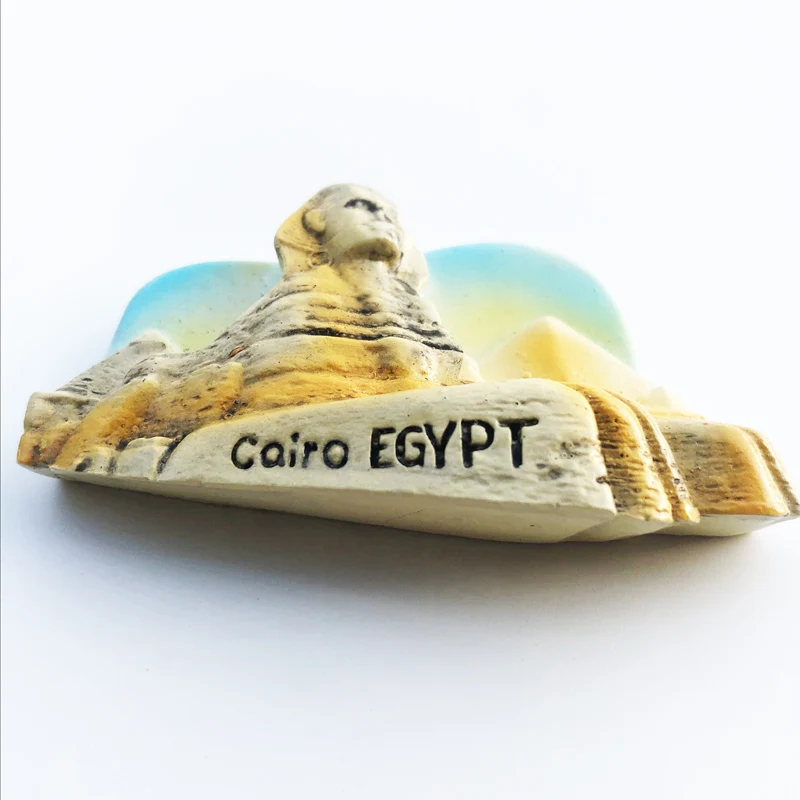 Cairo Egyptian Pyramid Fridge Magnet Gift Resin Decoration Message Stickers Tourist Souvenir