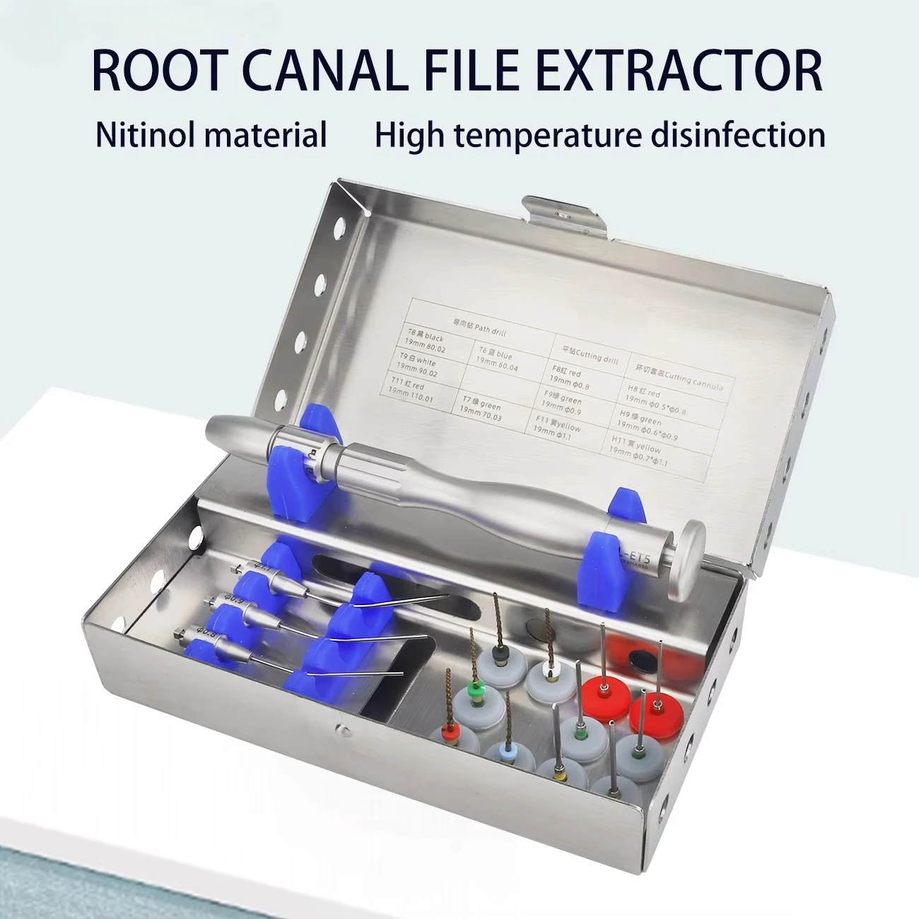 Endo Rescue Broken Root Canal File Extractor Set Dental Endodontic Files Removal System Instrument Kit for Dental Clinic Use