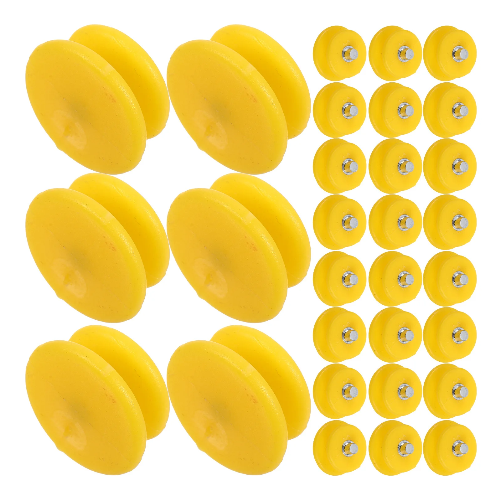 

100Pcs Outdoor Accessories Ice Cleat Spikes for Snow Hiking Running Mountaineering Anti-Slip Shoe Grips Yellow