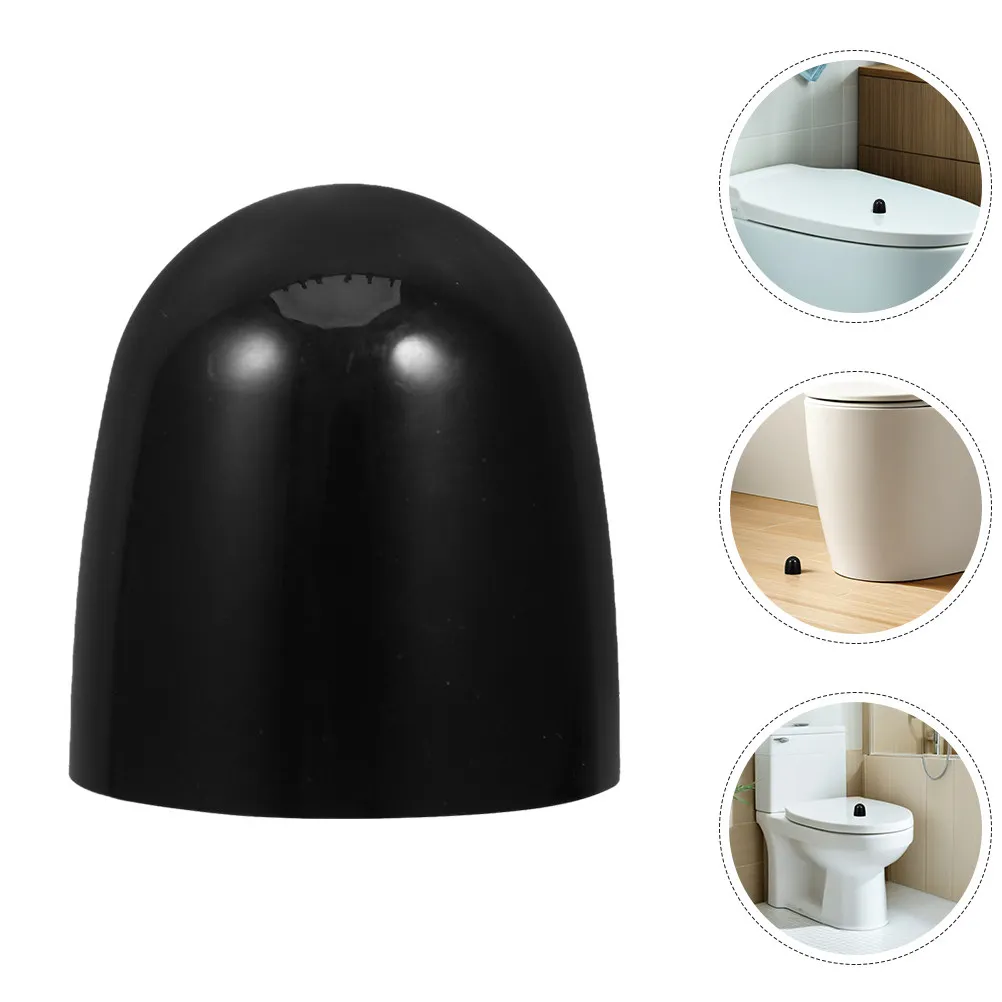 

8Pcs Toilet Screw Decorative Covers ABS Plastic Round Push-on Toilet Floor Bolt Caps for Bathroom Fixtures Black