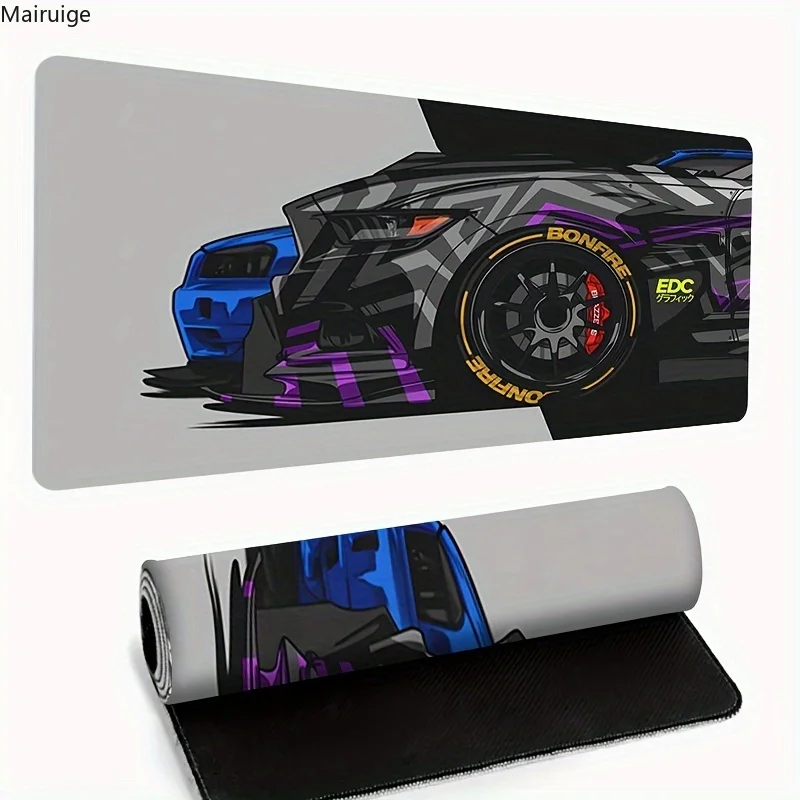 

Коврик для мыши с рисунком Rally Sports Race Car, большой коврик для компьютерного офисного стола, резиновый противоскользящий коврик для игровой клавиатуры, коврик для мыши, длинный настольный коврик