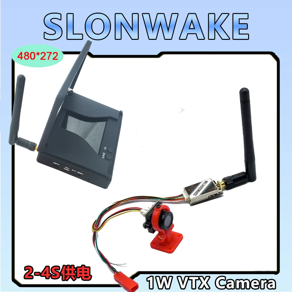 Ultra 1W 5.8GHZ 48CH  1W Adjustable FPV VTX 7-26V with 700TVL Camera and 4.3 inch Monitor for RC FPV Drone  Frame Quadcopter