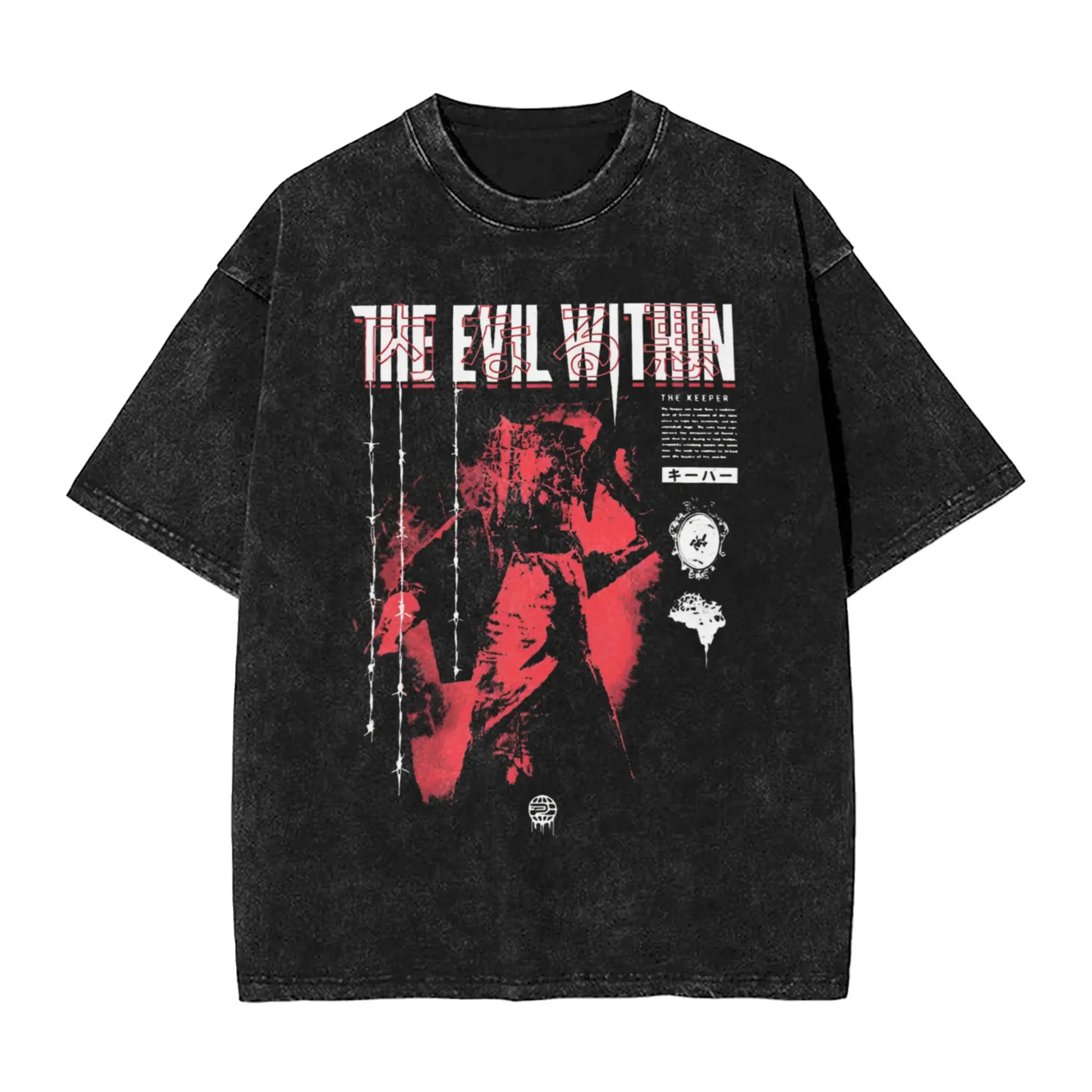 

The Keeper T Shirt Evil Within Hipster T-Shirts Short-Sleeve Y2K Classic Tops Beach Cotton Crew Neck Oversized Tees