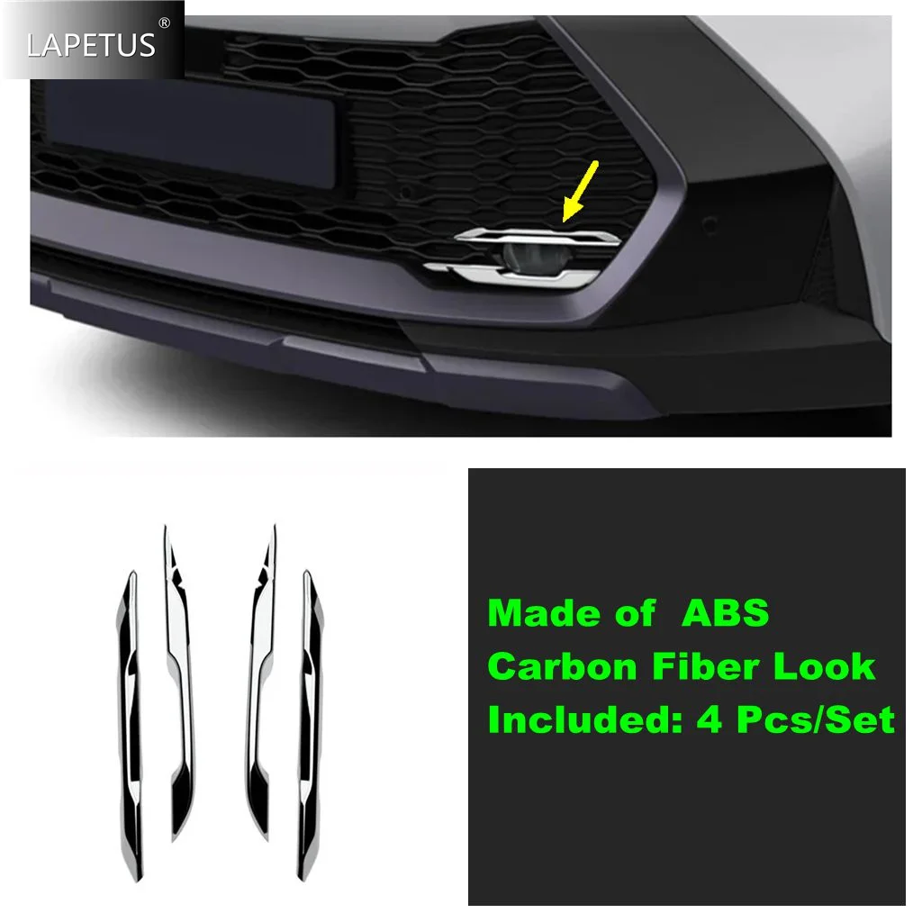 

Car Styling For Toyota C-HR CHR 2024 2025 ABS Chrome Front Fog Lamp Eyebrow Decoration Front Light Protective Cover Eyebrow Trim