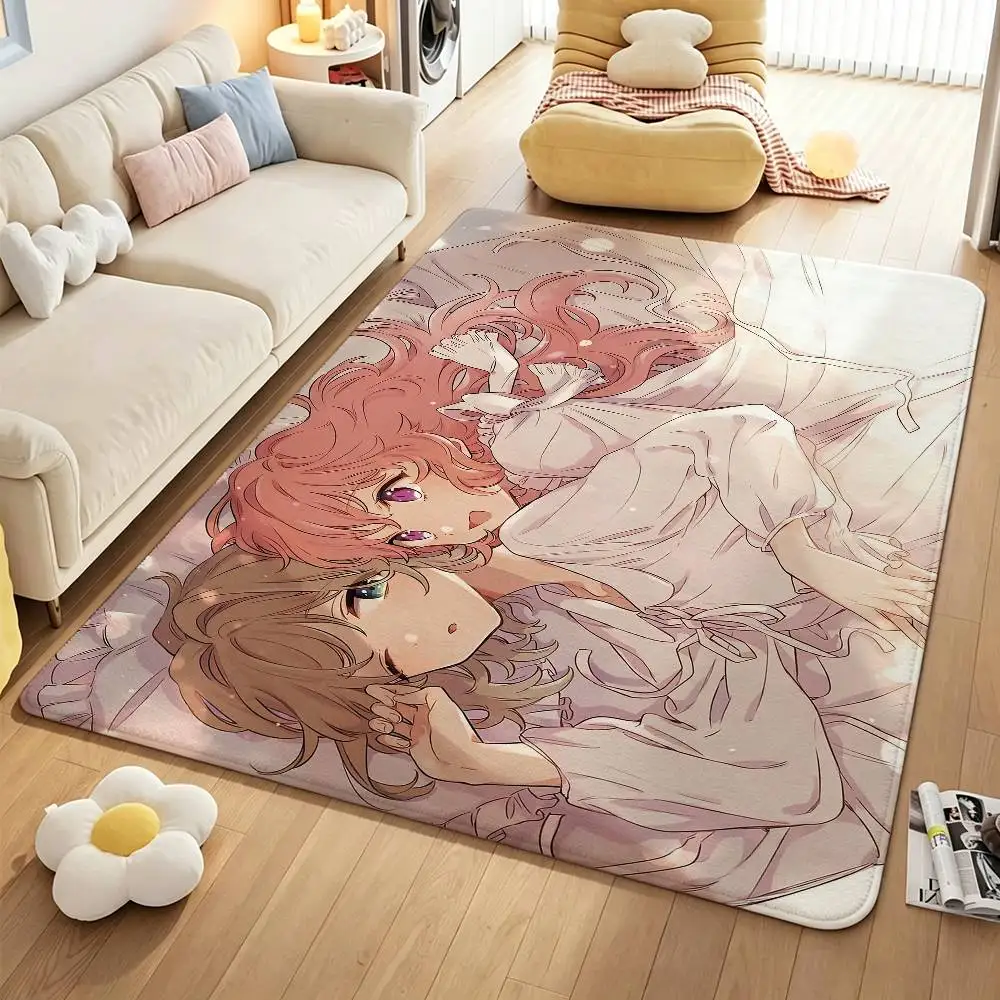 Sheena Totsuki Mimi Kagari Seiran Lizzy Ari Short Plush Rug Machine Washable Soft Comfortable Anti‑Slip Floor Mat Home Decor