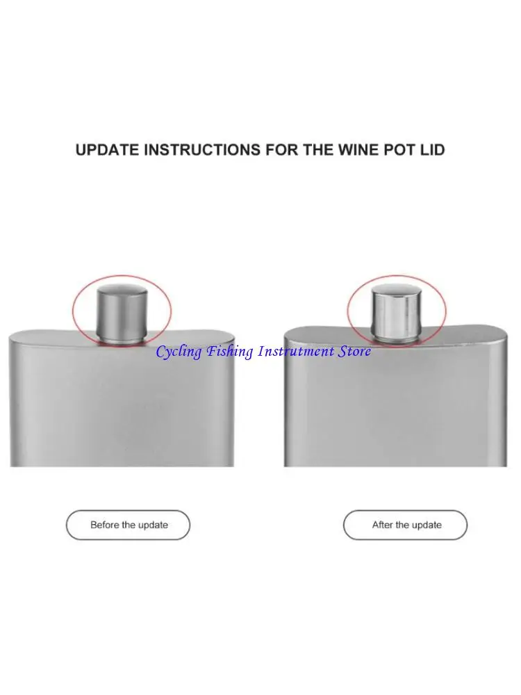 

G92F Металлические квадратные винные колбы виски кастрюли 100 мл Портативный утечка -протекающий контейнер для открытых лагерей